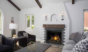 Napoleon ascent is an electric fireplace insert with a log set. Napoleon Direct Vent Gas Fireplaces Ascent 42 B42 Ocean Stone Fireplaces