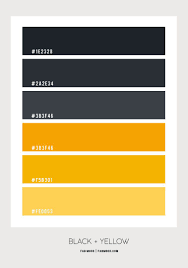 Black And Yellow Color Scheme Color Palette 52 Flat Color Palette Black Color Palette Color Palette Yellow