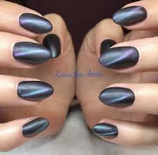 Matte Cat Eye Nails Cat Eye Nails French Nails Nails