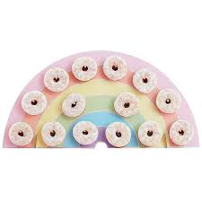 Translation of 'regenbogenfarben' by kerstin ott from german to english. Ginger Ray Regenbogen Wand Fur 14 Donuts 64cm Online Kaufen
