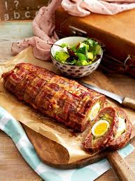 Knusprige Schinkenspeck Hack Rolle Mit Salsicce Und Eiern Rezept Rezepte Lecker Und Fleisch Gerichte