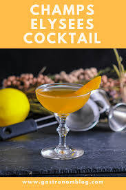 * 1/2 ounce green chartreuse. Champs Elysees A Brandy Cocktail Calvados Apple Brandy Green Chartreuse Lemon Juice Simple Syrup Angostur Brandy Cocktails Chartreuse Cocktail Cocktails