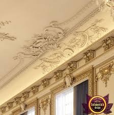 Elegant Stucco Decor Gypsum Decoration Classic Interior Design Gypsum