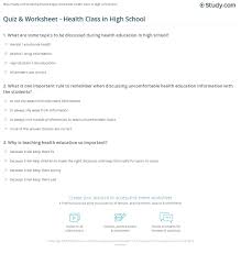 Alexander the great, isn't called great for no reason, as many know, he accomplished a lot in his short lifetime. Quiz Worksheet Health Class In High School Study Com