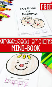 Emotions coloring pdf feelings for preschoolers and childrens place preschool math games printable. Gingerbread Emotions Mini Book