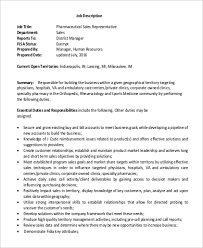 The job description template of a sales associate include certain vital duties and responsibilities such as assessing the needs of the customer, presenting the suitable vehicle for demonstration, explaining the features and. Free 9 Sample Sales Representative Job Description Templates In Ms Word Pdf