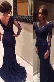 Blue Prom Dress Mermaid Prom Dress Navy Blue Prom Dress Prom Dress Long Long Sle Prom Dresses Long With Sleeves Mermaid Prom Dresses Lace Prom Dresses Blue