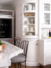 Soften the overall look of any kitchen installation with the addition of curved cabinets. Glass Front Cabinetry Kitchen Design New Kitchen Cabinets Glass Front Cabinets