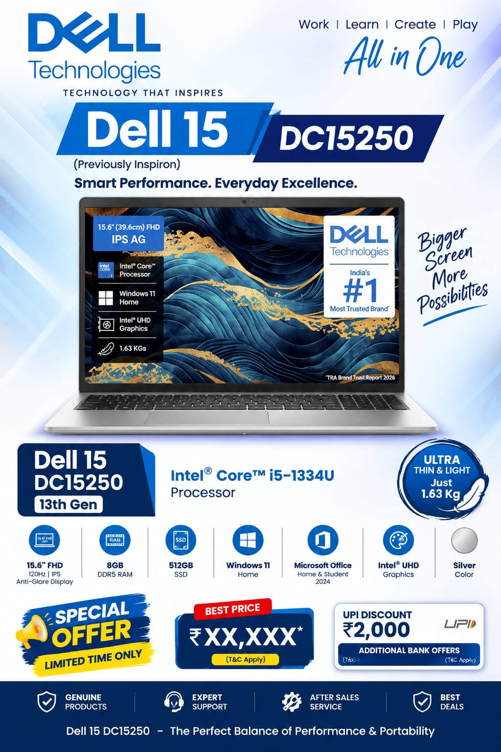 ​Dell 15 DC15250 Laptop product image