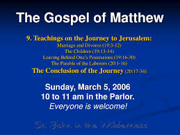 A camel through the eye of a needle. Ppt The Gospel Of Matthew Powerpoint Presentation Free Download Id 359458