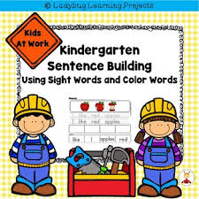 We have hidden your favourite colours in this word search and now you have to find them. Kids At Work Building Sentences Using Kindergarten Sight Words And Color Words