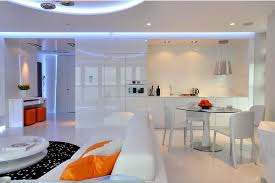 If you are searching for inspirations for open plan kitchen living room layouts, here. Combined Kitchen And Living Room Interior Design Ideas