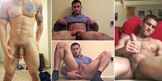 Hot muscle jock Michael Hoffman fingers himself and eats his own cum [VIDEO]