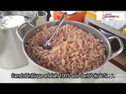 Cendol Sagu Rumbia Kg Pulau Labu Youtube