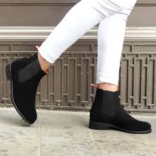 The chelsea boot dates back to the victorian era. Dukes For Cordings Black Suede Chelsea Boot Ladies Country Clothing Cordings