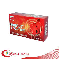 Ferrous sulphate 525 (represent 105mg of elemental iron), folic acid 800mcg,vit c 500mg, b1 6mg,,b2 6mg, b6 5mg, b12 25mcg. Iberet Folic 500 Filmtab 30 S Box Shopee Malaysia