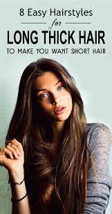 Searching Hairstyles For Long Thick Hair Here Is Our Pick Of 8 Easy Hairstyles For Long Thick Hair Chec Thick Hair Styles Straight Hairstyles Long Thick Hair