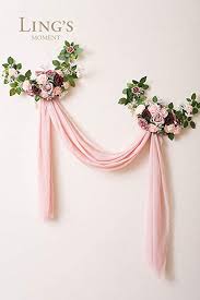 Check spelling or type a new query. Lings Moment Artificial Flower Arch Decor With Sheer Drape Set Of 3 For Wedding Ceremony Aobor And Reception Backdrop Floral Arrangement Decor Decorative Swags Artificial Plants Flowers Fcteutonia05 De