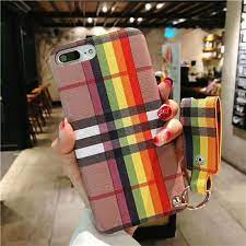 イギリスファッションブランドburberry バーバリーのiphonexケース チェック柄付きのiphone8 7携帯カバー バーバリーはとてのオシャレ 海外セレブ愛用の人気スマホケースです iphoneカバー 携帯カバー iphone モデル