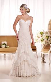Our gowns are available for any customization such as adding cap sleeves, long sleeves, beadings, sash, etc. Wedding Dresses Vintage Fit And Flare Wedding Dress With Illusion Lace Neckline Essense Of Australia Sweetheart Wedding Dress Bridal Dresses Wedding Dresses