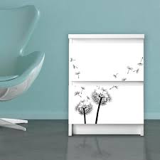 Mobelfolie Fur Ikea Malm Kommode 2 Bis 4 Facher Mit Motiv Pusteblume 2 Zum Selbst Aufkleben In 2020 Ikea Malm Decor Malm
