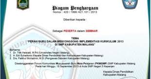 Check spelling or type a new query. Contoh Sertifikat Piagam Penghargaan Kegiatan Mgmp Info Pendidikan Terbaru