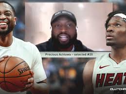 'there is no ceiling to how good he can. Heat News Dwyane Wade Reacts To Miami Selecting Precious Achiuwa