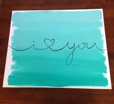 Diy Canvas Painting I Love You Steps To Do This On The Blog Billieandbailey Canvas Painting Diy Diy Canvas Art Diy