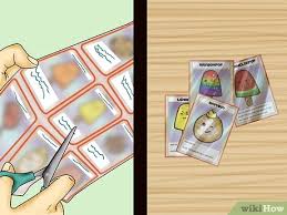 Download the leather card sleeve template and print it out on cardstock. 3 Ways To Make Your Own Trading Cards Wikihow