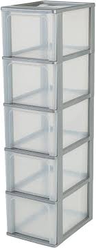 Check spelling or type a new query. Silver Clear Plastic 5 Drawer Storage Tower Iris Ohyama 65 L 26 X 35 5 X 99 5 Cm Organizer Chest Och 2500 5 X 13 L Argent C Coat Racks Home Kitchen Clinicadelpieaitanalopez Com