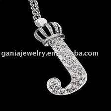 Fashion Jewelry Necklace With Initial Letter J Crown Pendant Fashion Jewelry Necklaces Gold Lariat Necklace Kids Rings