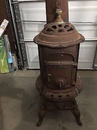 Shop wayfair for all the best round wood burning fire pits. Vintage Round Wood Burning Castiron Stove Repair Or Parts Wood Stove Stove Wood