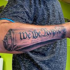 Constitution we the people tattoos @travisdoestattoos. Lil Constitution Banger From Poke And A Rub Art Studio Facebook