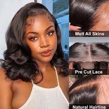 Wear Go Silk Base Glueless HD Lace Wig Upgrade 6x5 Pre-Cut Short Loose Body  Wave Human Hair Wig