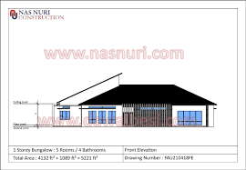 Pelan rumah banglo setingkat 5 bilik tidur 5 bilik air dengan hall tinggi! Blog Lin Azlina Impian Rumah Banglo 1 Tingkat Sahaja