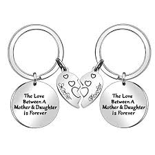 Give your mom or daughter an adorable and functional reminder of just how much you love her with this set of mother daughter keychains, which come with compass charms, half hearts, and pendants reading no matter where. 4 Mother Daughter Gifts 2 Pcs Keychains Key Rings For Women Mom Daughter Gifts Christmas Thanksgiving Birthday Mother S Buy Online In Fiji At Fiji Desertcart Com Productid 174231659
