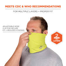 Ergodyne Chill Its 6489 Cooling Neck Gaiter or Face Covering, Two Layers,  Adjustable Nose Clip for Secure Fit, Lime, S/M : Amazon.com.au: Home ...