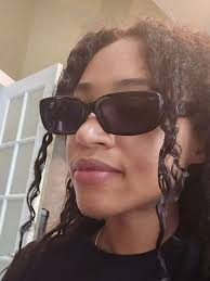 Black Thick Hipster Rectangle Tinted Sunglasses with Gray Sunwear Lenses