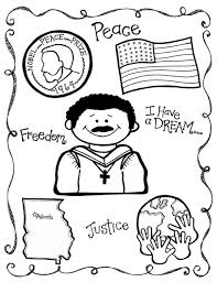 Handprint banner craft for mlk day. Martin Luther King Jr Coloring Pages And Worksheets Best Coloring Pages For Kids
