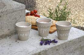 kerze im tontopf kerzen tontopfe teelicht