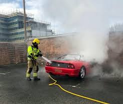 Emergency services were called to a fire at a premises on juno drive, in leamington spa today (27th august). The Moment A 100 000 Ferrari Spider Became A Fireball