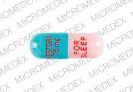 Restoril 7 5 Mg For Sleep Pill Images Blue Pink Capsule Shape