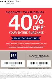 Pinned August 22nd Extra 40 Off Everything This Weekend At Banana Republic Factory Locations Coupon Via The Coupons App Coupon Apps Coupons App