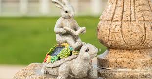 TERESA'S COLLECTIONS Garden Ornaments Outdoor, Rabbit Sitting