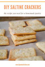 Homemade Saltine Crackers Recipe Homemade Saltine Crackers Fun Easy Recipes Homemade Crackers