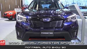 The base 2020 forester comes with apple carplay/android auto smartphone integration, plus an array of driver the forester has driving modes of intelligent for a smoother experience or sport for sharper responses. 2020 Subaru Forester Sport Exterior And Interior Montreal Auto Show 2020 Youtube