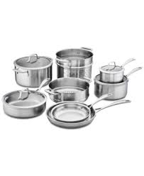 Zwilling J A Henckels Spirit Stainless Steel 12 Pc Cookware Set Ceramic Nonstick Cookware Cookware Set Stainless Steel Stainless Steel Cookware