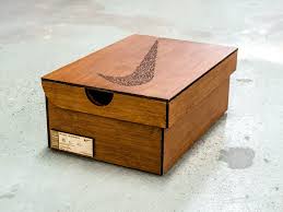 Air Force 1 Laser By Mark Smith Custom Wooden Sneakers Box Storage Shoebox Shoe Box Sneakers Box Design