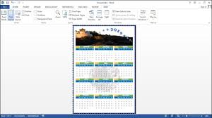 Microsoft Word Tutorial How To Make A 1 Page Calendar 12 Months In Ms Word Youtube