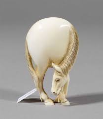 See more ideas about netsuke, carving, japanese. Price Guide For An Ivory Netsuke Of A Grazing Horse Japan